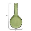 ACK Tuscany Ruffle Pistachio Green Hand Painted Ceramic Spoon Rest,