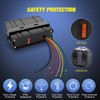 Nilight 4 Gang Rocker Switch Box SPST Toggle Panel 12V