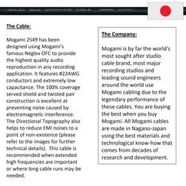 WORLDS BEST CABLES 35 Foot - Balanced TRS Patch Cable CUSTOM MADE using Mogami 2549 (Black) wire and Neutrik NP3X-B Gold TRS Stereo Plugs