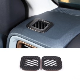 Unbranded 2* Carbon Fiber Look Dashboard Air Vent Trim Cover For Ford Maverick 2022-2023