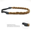 PARXITN Women's Hair Band, 3 Strands, Adjustable Braided Headband, Natural