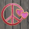 Paddys Patches Peace Sign Embroidered Patch — Iron On