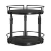 HOOBRO Lazy Susan Organizer Spice Rack, 2-Tier Height Adjustable Rotating