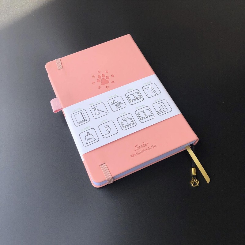 Bullet Dotted Journal A5 Dot Grid Notebook - 160GSM Ultra