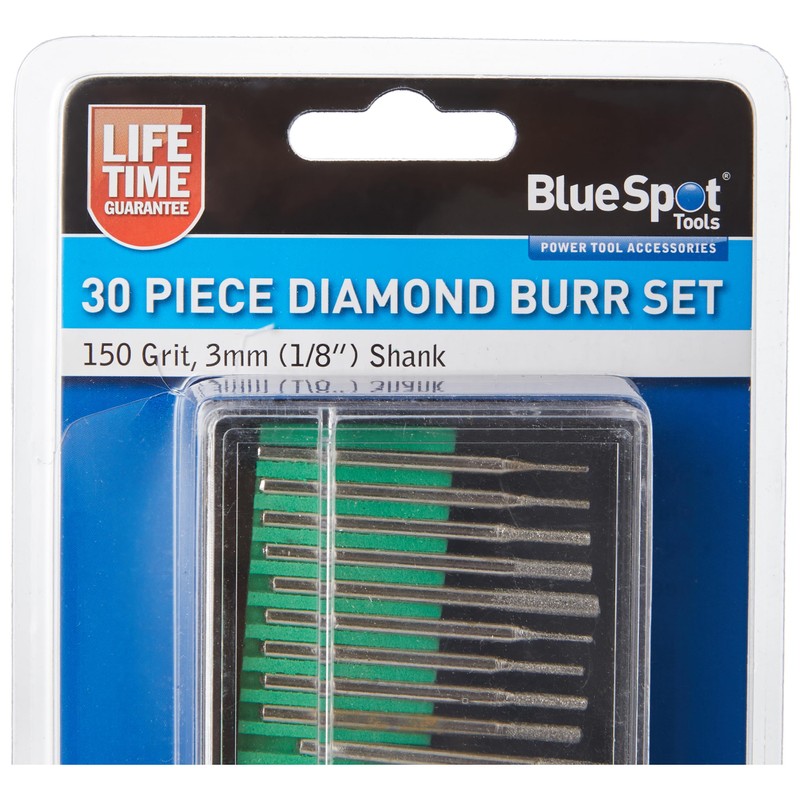 Blue Spot 19022 Diamond Burr Set (30 Pieces)