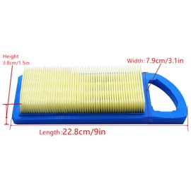697153 Air Filter For BS 698083 794422 795115 697014 697015 Compatible With John Deere GY20573 Craftsman LT2000 LT1000 Lawn Mower Air Cleaner (1 Pack)