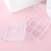 2Pcs Empty Eye Shadow Box Transparent Square Eye Shadow Box