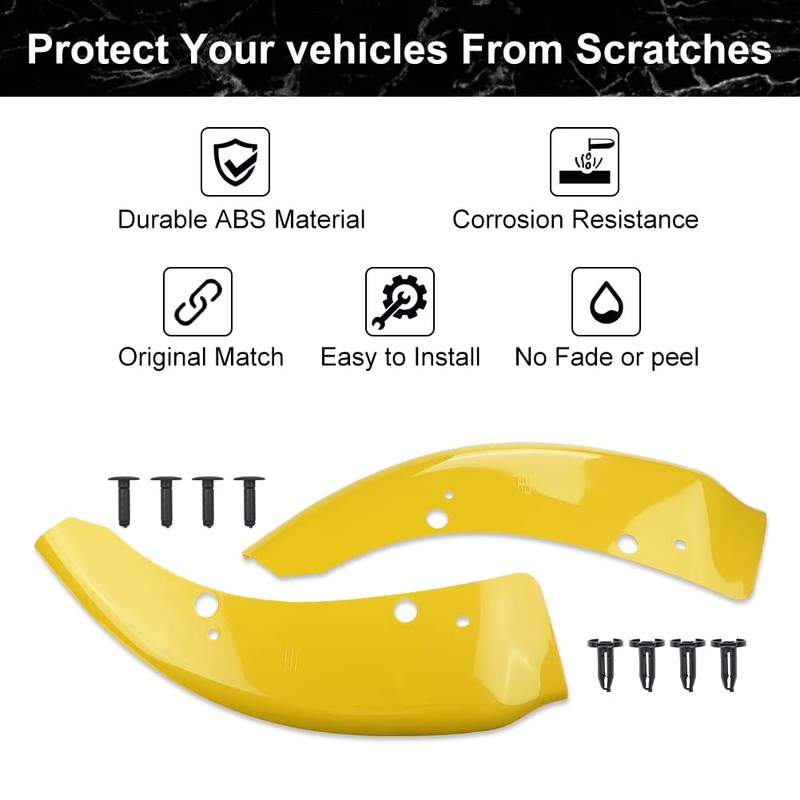 JDMON Front Bumper Lip Splitter Protector Compatible with Dodge Charger
