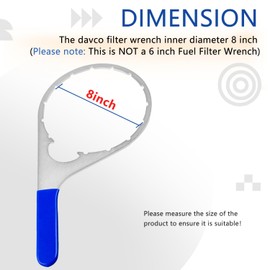 AFEISOL 8 Inch Colar/Vent Cap Fuel Filter Wrench 482017 for 482 483 782 Models Compatible with Navistar Engines Diesel DD13, DD15 and DD16