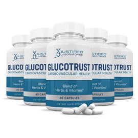 (5 Pack) Glucotrust Advanced Formula Supplement Pills 300 Capsules