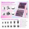 Kit De Extensión De Pestañas Diy 240 Grupos De Pestaña