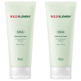 Dr.G Red Blemish Cica Cleansing Foam Double, 120ml, 2 pieces / 닥터지 레드 블레미쉬 시카 클렌징 폼 더블, 120ml, 2개