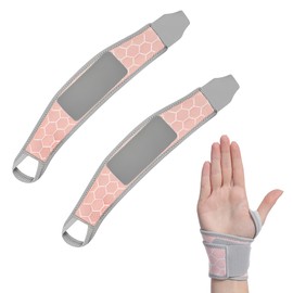 Dacatoow 2 Pcs Wrist Supports,Adjustable Breathable Wrist Splint,Durable Wrist Support, Wrist Braces,Left and Right Wrist Splints, Suitable for Fitness and Carpal Tunnel Arthritis (Pink)