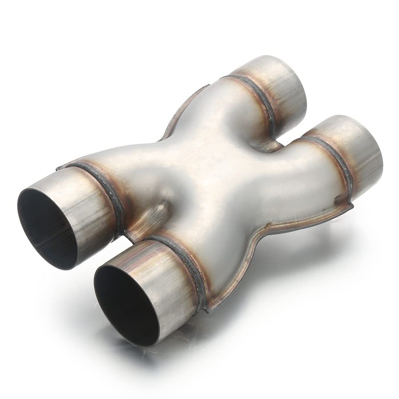 LCGP 3 Inch Inlet X Pipe,Universal Stainless Steel Diesel X-Pipe