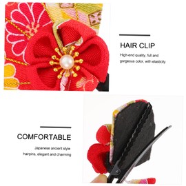 Gatuida Cherry Blossom Tassel Hairpin Elegant Hair Clip Headdress for Daily Wear and Festivals Comfortable Chic Design Hair Accessory for Parties and Outings