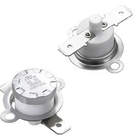 Awozkcd UL Manual Reset Limit Switch Thermostat KSD301 125V 16A Temperature Control Fuse, Circuit Off at 140°C/284°F and On by Manual Thermal Cutoff Switch,Normally Closed N.C Snap Disc,2 Pcs…