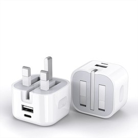For Nothing CMF Phone 1 / Nothing Phone (1) Charger Mini 20W Dual Ports USB Type C PD Fast Charger, USB 18W QC 3.0 USB C Wall Charger Block with Foldable Plug for Nothing Phone (1) (WHITE)