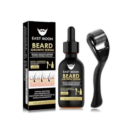 Beard Growth Kit, 0.5mm Derma Roller for Beard Growth,Beard Growth Serum, Stimulate Beard and Hair Growth,Beard Kit For for Beard Rapid Growth and Thickening,Gifts for Men Father