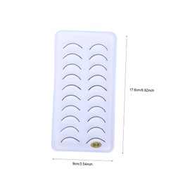 FOMIYES Women False Eyelashes 10 Pairs White Strip Lashes Realistic Appearance for Party Stage