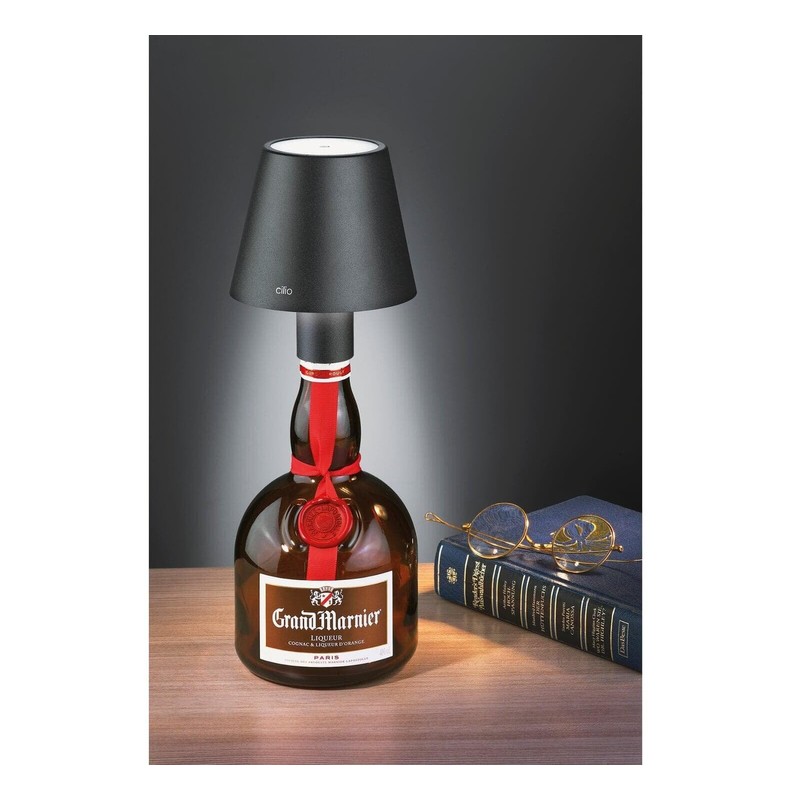 Cilio LUCE LED Bottle Lamp Portable-Rechargeable with Touch Sensor, Dimmable,