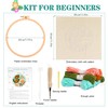 Punch Needle Embroidery Starter Kits, Tulip Flower Punch Needle Kits