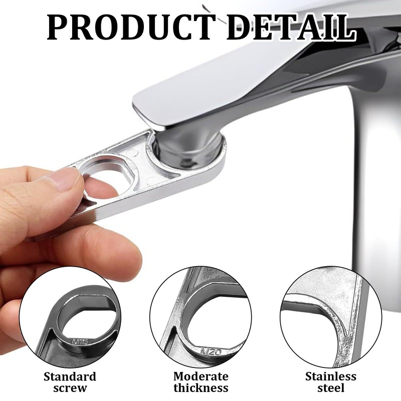 Pack of 2 Tap Keys, Tap Aerator Removal Tool, Tap
