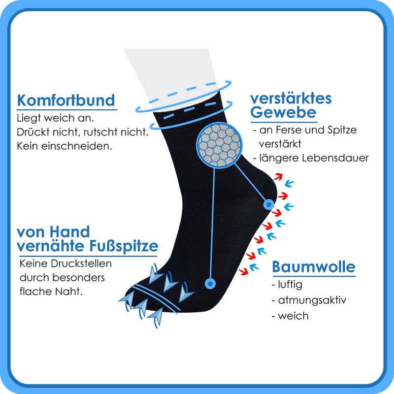 Vitasox Men's Socks Short Shaft Plain without Rubber 6/12 Pairs,