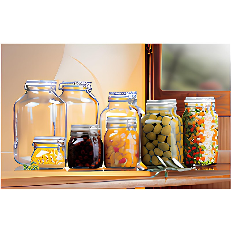 Bormioli Rocco Fido Storage Jar-Wire Bail-1 L-1 Pack, 1 liter,