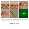LINGUANG Clip On 20PCS Bulk Fishing Glow Sticks for Rod