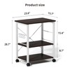 sogesfurniture 3-Tier Kitchen Baker's Rack Utility Shelf Microwave Oven Stand