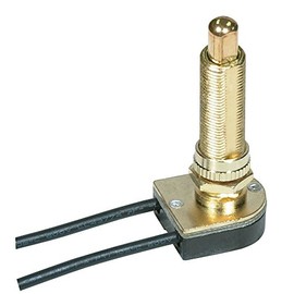 Satco 80-1409 On-Off Metal Push Switch, Color