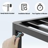 FUIOBYVV 10 Inch King Bed Frame with Rounded Corner and