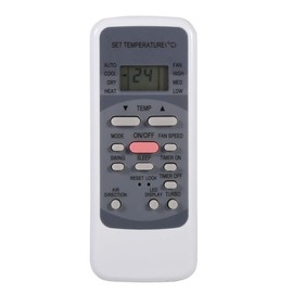Tangxi Control Remoto Universal de CA para acondicionadores de Aire de la Serie Midea R51 con Pantalla LCD Digital, Lista de códigos multifuncionales, Control Remoto de 10 m,
