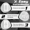 Decorator Wall Plate 1-Gang Light Switch Plate Outlet Cover,Unbreakable Polycarbonate