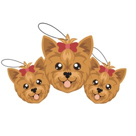 Car Cuties Cute DOG CAR AIR FRESHENERS - Cute Dog Design, Long-Lasting Scent, Portion of Proceeds Benefit Paws Chicago (Pack of 12) (Coffee)