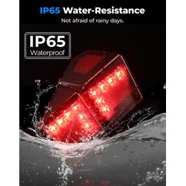 KEMIMOTO 1000 XP Red Tail Lights Compatible with Polaris Ranger 1000 XP/Crew 2018-2025, 2PCS Water-Resistant Tail Light Accessories Replace #2413766