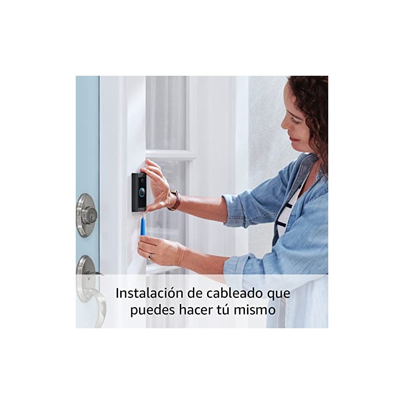 Videotimbre cableado Ring: videotimbre en HD con comunicación bidireccional, alertas