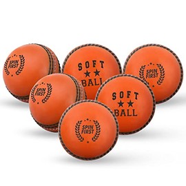 ADS SPORTS Soft Cricket Balls For Practice & Excellent Training & Skills Cricket Balls For All Age Players Senior & Junior (Junior, Orange)