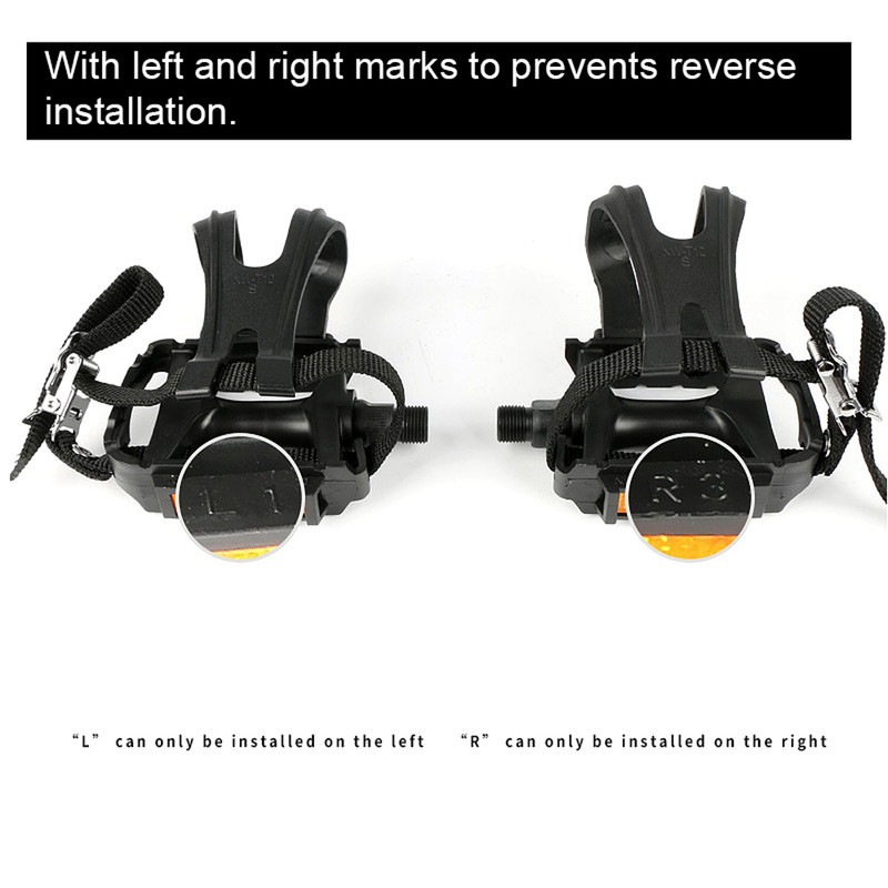 Bicycle NonSlip Pedal Straps Road Bike Pedals Bearing Pedal Binding