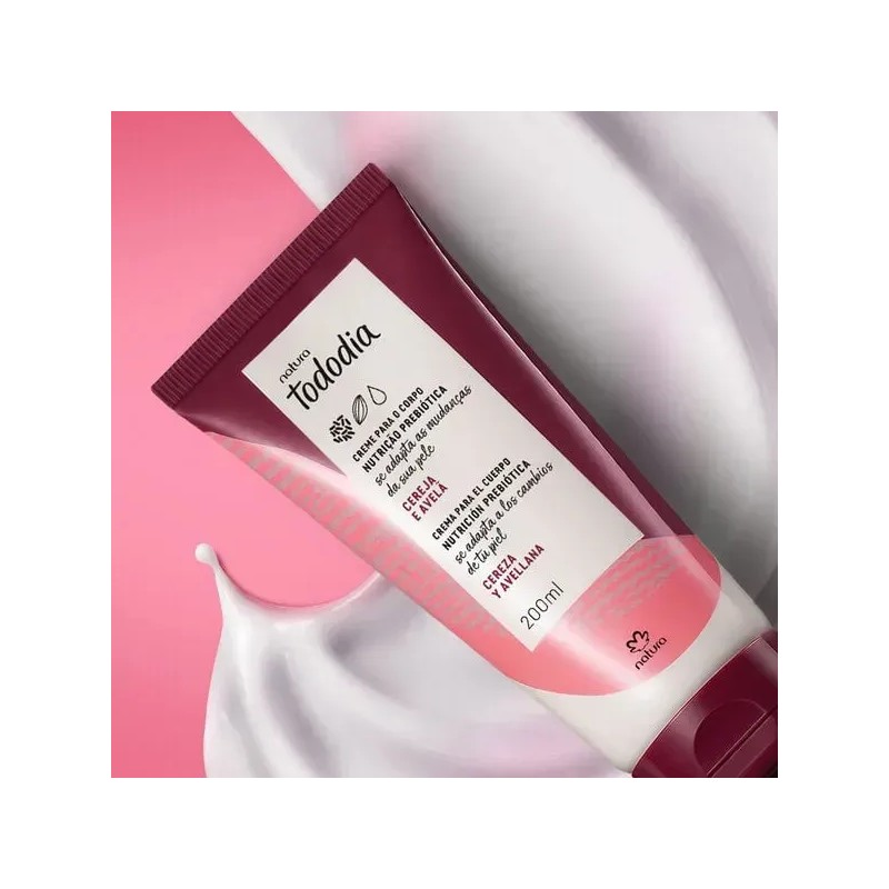 Crema Hidratante Corporal Natura Tododia de Cereza y Avellana 200