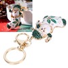2Pcs Santa Keychain Pendant Cute Stylish Fahionable Decorative Hanging OrnamentsGreen