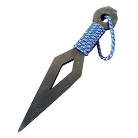 MGC Kunai-san Firewood Criter, Wedge, Wood Splitting Stand, Made in Japan, Compact, Camping, Outdoors, Kunai Ninja Shuriken Shinobi (Blue)