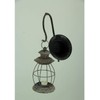 Things2Die4 Distressed Metal Vintage Lantern Wall Mounted Candle Sconce