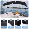 Bimini Top Storage Boot Cover, Waterproof UV Protection Bimini Top