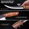 OPAYLY Hand-Forged Butcher & Carving Knife Set for Meat Cutting,