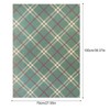Hmxpls 2 Pcs Green Plaid Christmas Wrapping Paper Sheets, Xmas
