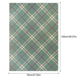 Hmxpls 2 Pcs Green Plaid Christmas Wrapping Paper Sheets, Xmas Holiday Gift Wrapping Paper, Each 39.4 x 27.6 Inches (Green)