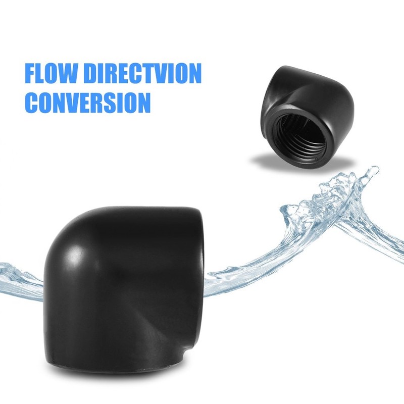 2 Pcs 90 Degree Fitting Adapter G1/4 Thread, Male to