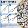 Yaocom 200 Pcs 3/32" Aluminum Crimping Loop Sleeve Cable Crimp