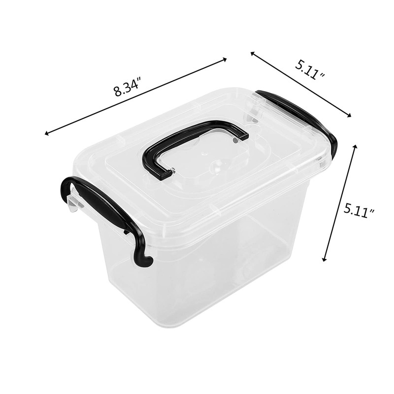 Callyne Mini cubos de plástico de 1,5 litros, 6 paquetes